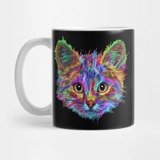 Splash Art Cat T Shirt | Gifts for Cat lovers Mug